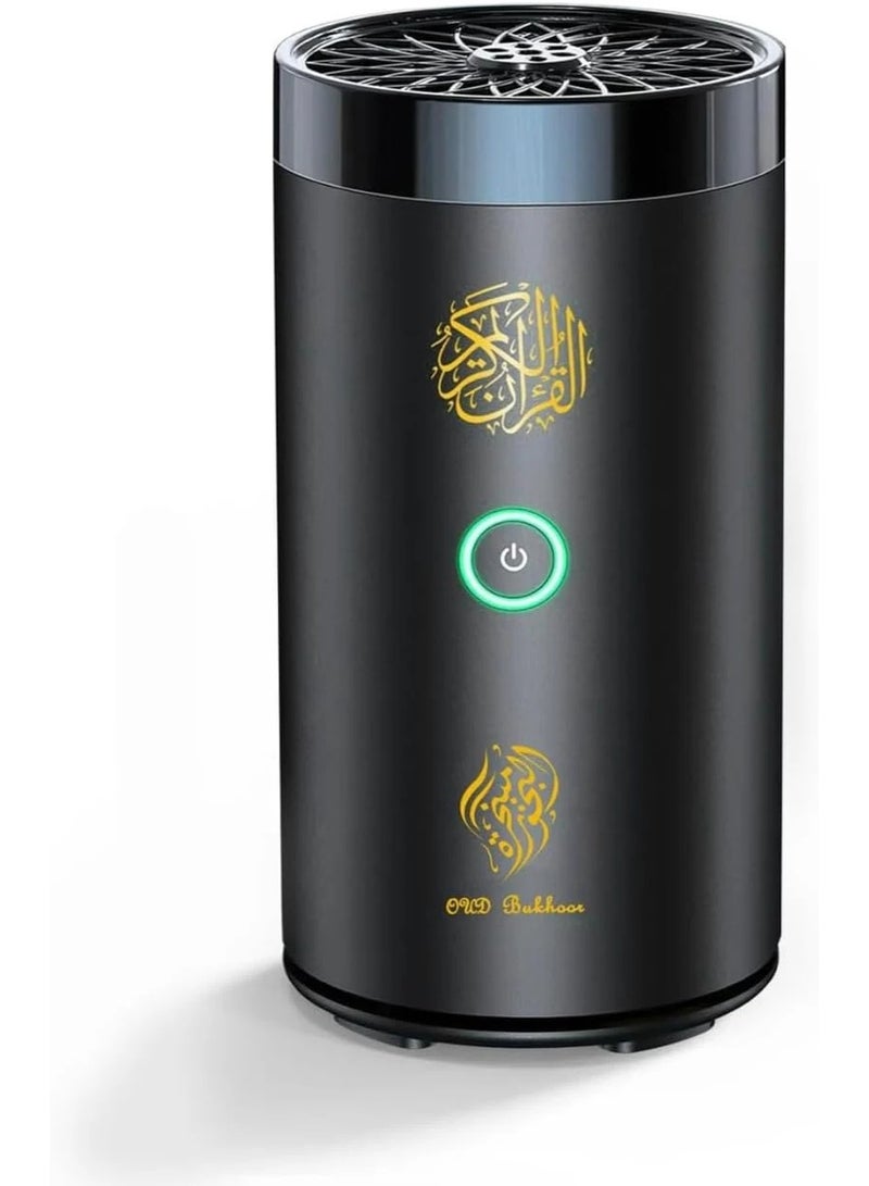 Panvil Bakhoor Device for Car & Home with Full Holy Quran Audio and Bluetooth Speaker – Electric Incense Burner, Portable Travel-Friendly Bukhoor Burner with Quran Player for Spiritual Atmosphere - Image 1